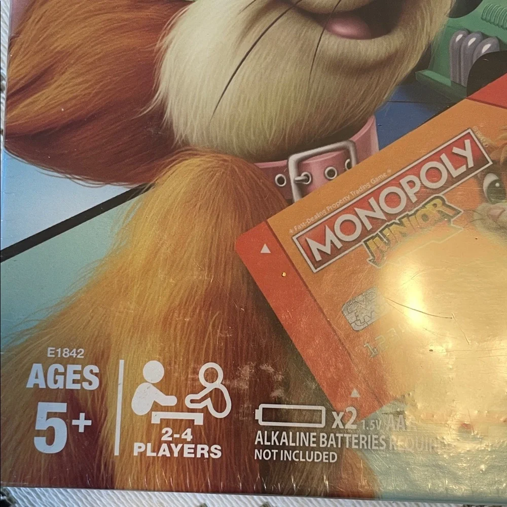 Hasbro Monopoly Junior Electronic Banking Board Gaming NIB